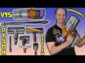 Dyson V15 Detect Cordless Vacuum Attachments - Review Demo