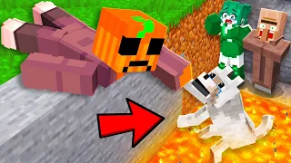 RESCATÉ a UN PERRITO TRISTE y ABANDONADO en Minecraft