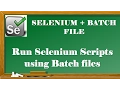 Selenium Tutorials How to RUN Selenium Sctipts using batch file