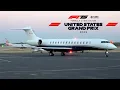 F1 Drivers Arriving in Private Jets For The 2025 United States Grand Prix in Austin Texas 4K