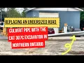 Replacing An Undersized Road Culvert Pipe with the Cat 307C Excavator in Northern Ontario