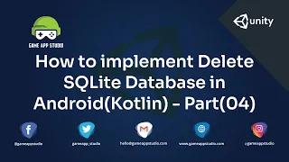 How to Implement Delete SQLite Database Android Game App Studio