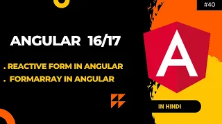 FormArray in Angular Reactive Forms in Angular Part 5 Angular 17 Tutorial