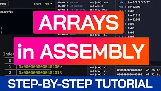 Arrays in Assembly Beginner Tutorial Learn Assembly Programming x86-64 Machine Code Course