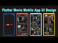 Flutter Movie Mobile App UI Design Responsive UI Source Code