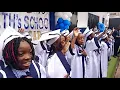 Graduating class Six pupils say their pledge