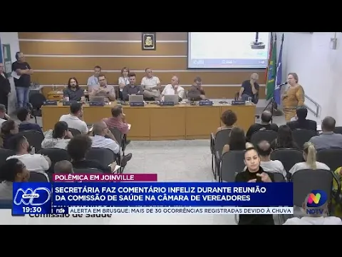 Polêmica em Joinville: secretária de saúde faz comentário infeliz em reunião na Câmara de Vereadores