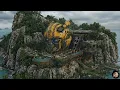 Transforming a Ruined Island into a Massive Bumblebee Fortress Mansion Exotic Epoxy Art