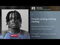 LADIPOE - Running feat. Fireboy DML (LYRICS VIDEO)