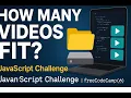 JavaScript Challenge How Many s Fit on a Hard Drive freeCodeCamp Daily Coding