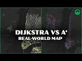 Pathfinding for Indie Games A vs Dijkstra in NYC Visualized