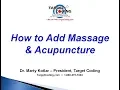 Target Coding How to Add Massage Acupuncture