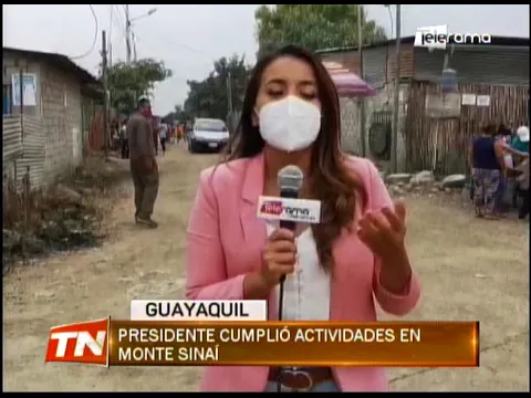 Presidente cumplió actividades en Monte Sinaí