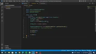how to run a program of socket programming in VS code with java short