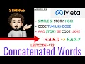 Concatenated Words Simple Story META Leetcode 472