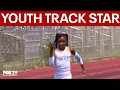 8-year-old track star from Delaware breaks 3 national records