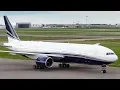 VIP BOEING 777-200ER N777UK Arrival and Departure at Calgary Airport