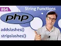 PHP addslashes and stripslashes function PHP tutorial for beginners lesson - 64