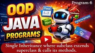 Single Inheritance in Java Subclass Extends Superclass JAVA Programs Explained Padho Engineering