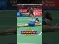 Lagu Zhang Beiwen’s Historic Badminton Split Defense! 🏸😱 #shorts