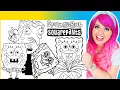 Coloring SpongeBob SquarePants Coloring Pages Spongebob Coloring s Prismacolor Markers