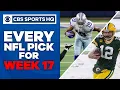 Every 2020 NFL week 17 pick CBS Sports