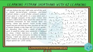 Download Pitman Shorthand - Revisionary Exercise (C) (70 WPM) - KZ Learning MP3