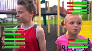 power rangers ninja kidz battle with healthbars 