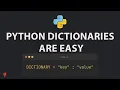 Python Dictionary are Easy For Beginners