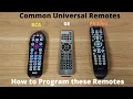 How To Program Universal Remote to TV RCA GE Phillips