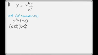 Math 151 3 7 PreCalculus Tutorial Rational Functions
