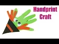 Handprint Witch Craft for Kids - Halloween Craft