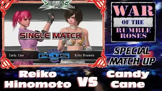 war of the rumble roses match up candy cane vs reiko hinomoto rumble roses xx