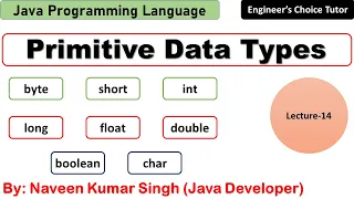 Primitive Data Types in Java Java Programming Language Java