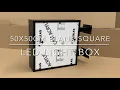 Square LED Light Boxes Wall Mount LED Lightbox Sign Shop Signages