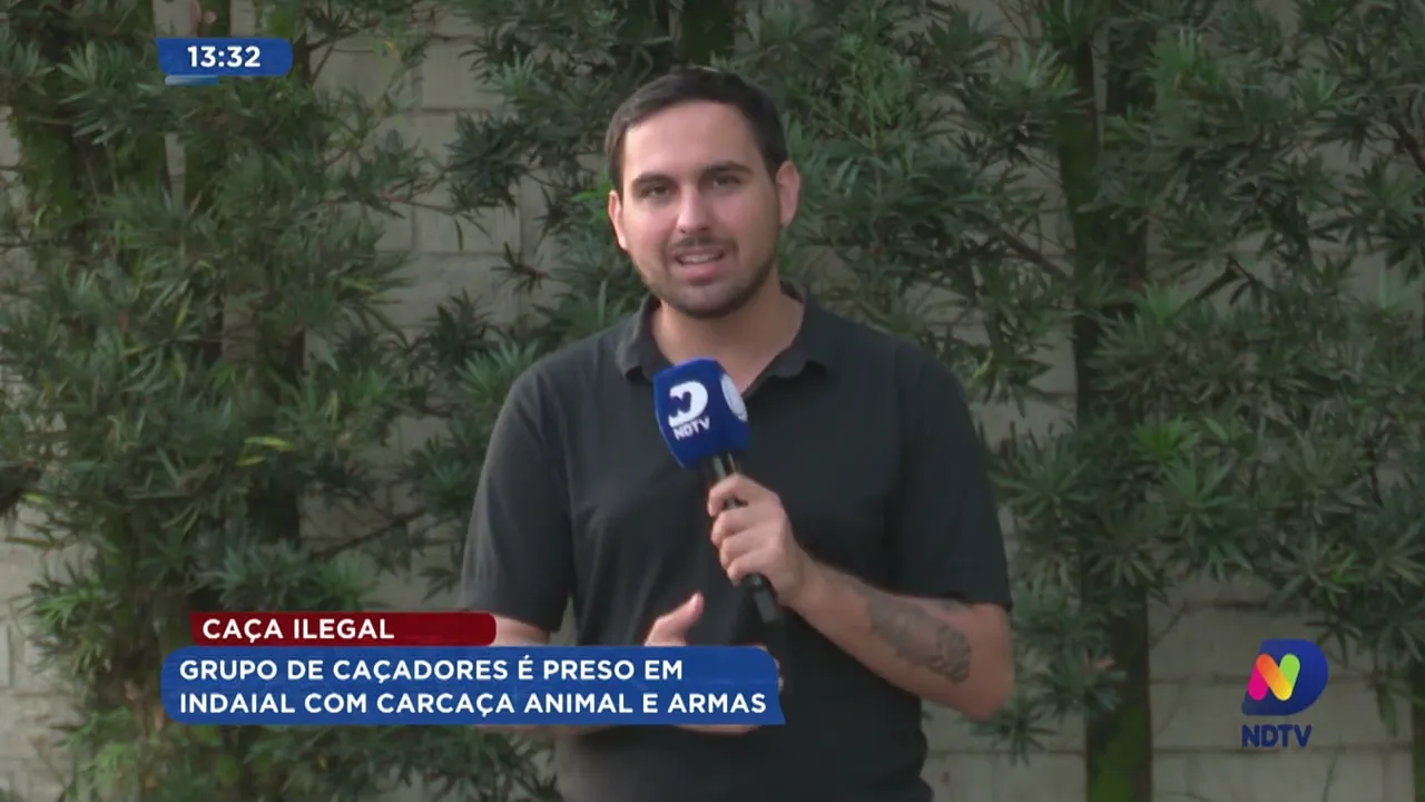 Grupo de caçadores é preso em Indaial com carcaça animal e armas