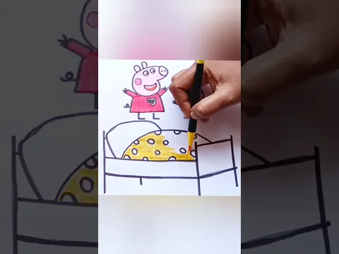 #peppapig 😍 #colouringfun #drawing #drawing4kids #viralshorts