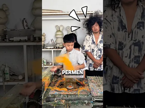 Ngajarin anak tetangga buat permen kapas! #shortsviral