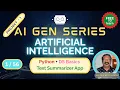 AI Gen Day 1 - Build a Text Summarizer App with Python Hugging Face Transformers