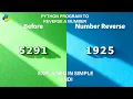 Python Program to reverse a given number in Hindi