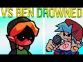 Friday Night Funkin' VS Ben Drowned Week + Cutscenes (FNF Mod/Hard) (Creepypasta Horror EXE Drownin)