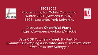 EECS1022 W21 - Java Tutorials