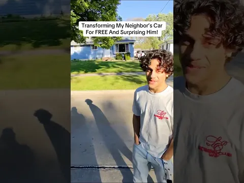 Transforming My Neighbor’s Car For FREE And Surprising Him!