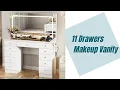 Furniture Assembly 11 Drawers Makeup Vanity