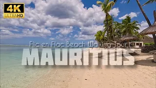 Flic en Flac beach, Mauritius | 4K Walking Tour
