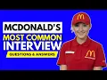 Most Common McDonald s Interview Questions and Answers for 2026 McDonald s Interview