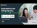 Live Training Build RESTful API Using Express MongoDB NodeJS Q A Eduonix