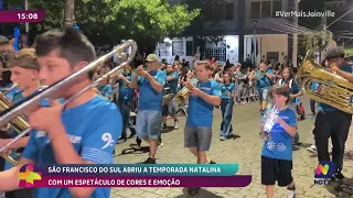 São Francisco do Sul abre o Natal com espetáculo de luzes nas ruas históricas