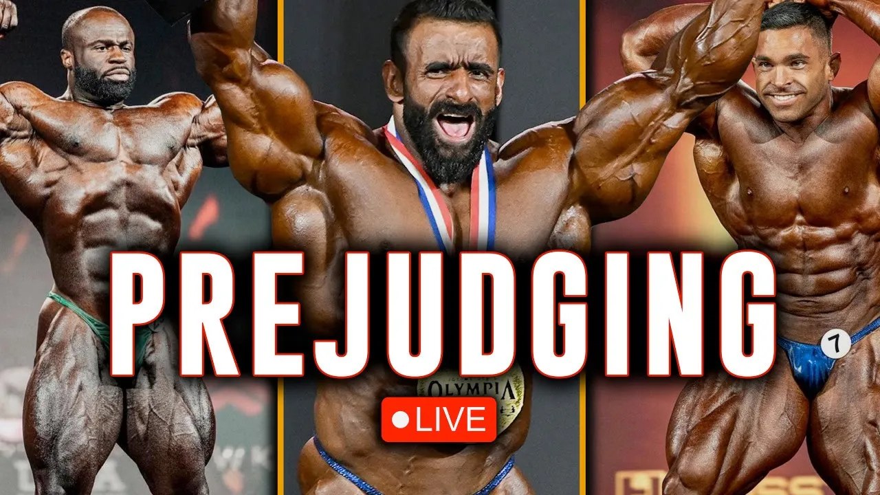 LIVE ???? Mr Olympia Open PREJUDGING + 212 FINALS 2023 | Samson vs Derek vs Hadi (Watchalong)