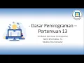 Pencarian pada Array atau List - Dasar Pemrograman Pertemuan 13